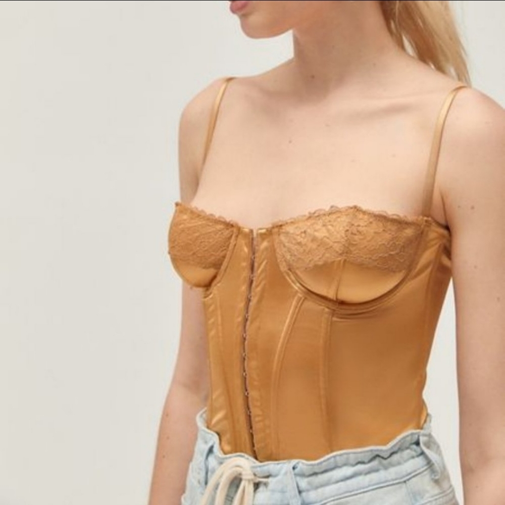 Urban Outfitters Gold Corset XS